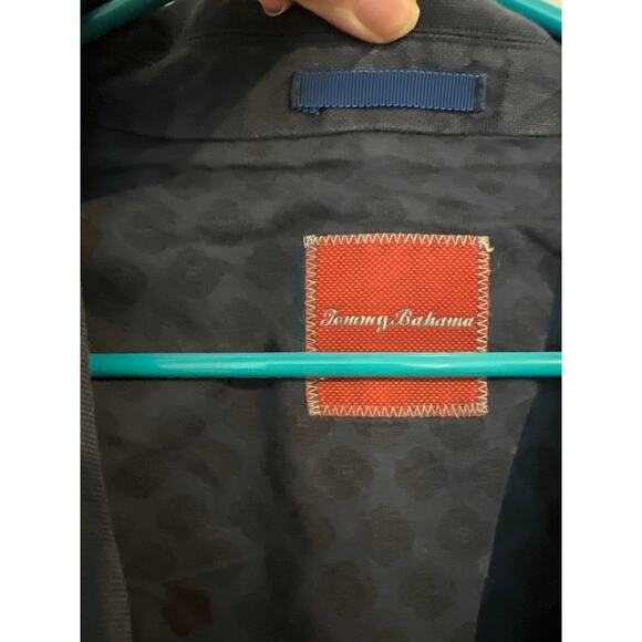 Tommy Bahama Blue Blazer – Size Large – Cotton Linen Blend - Picture 6 of 8